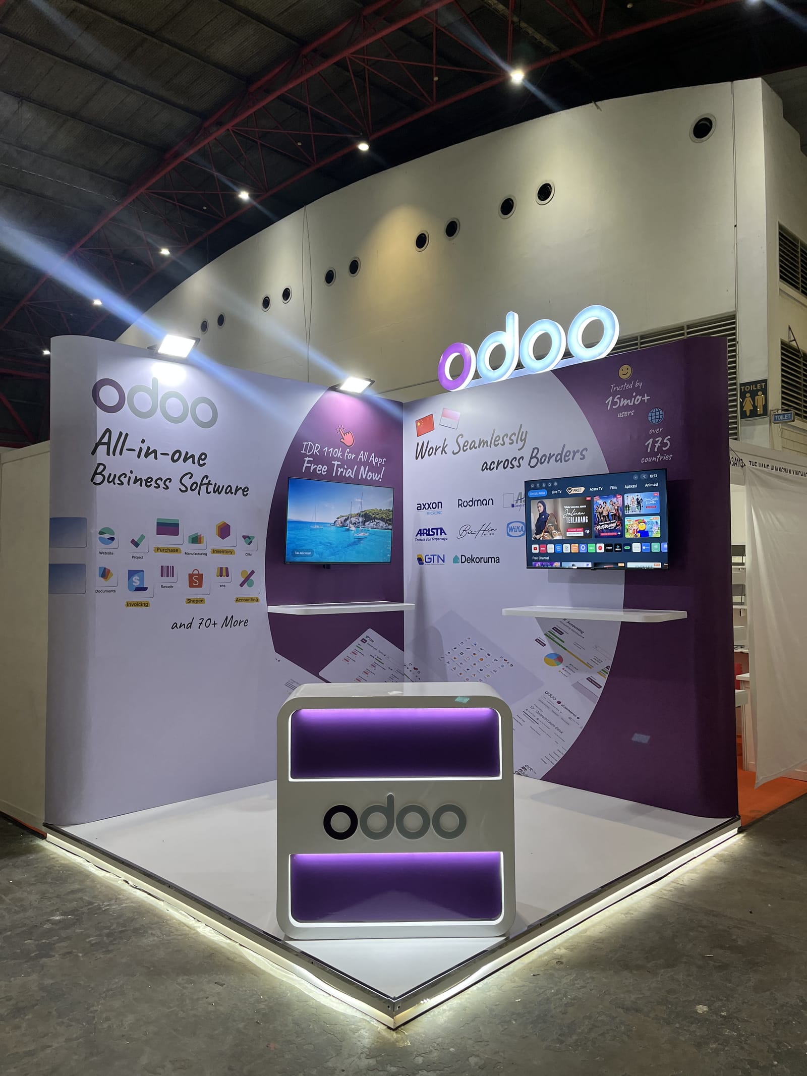 Booth Odoo - CHINA HOMELIFE 2025 oleh Arta Exhibition