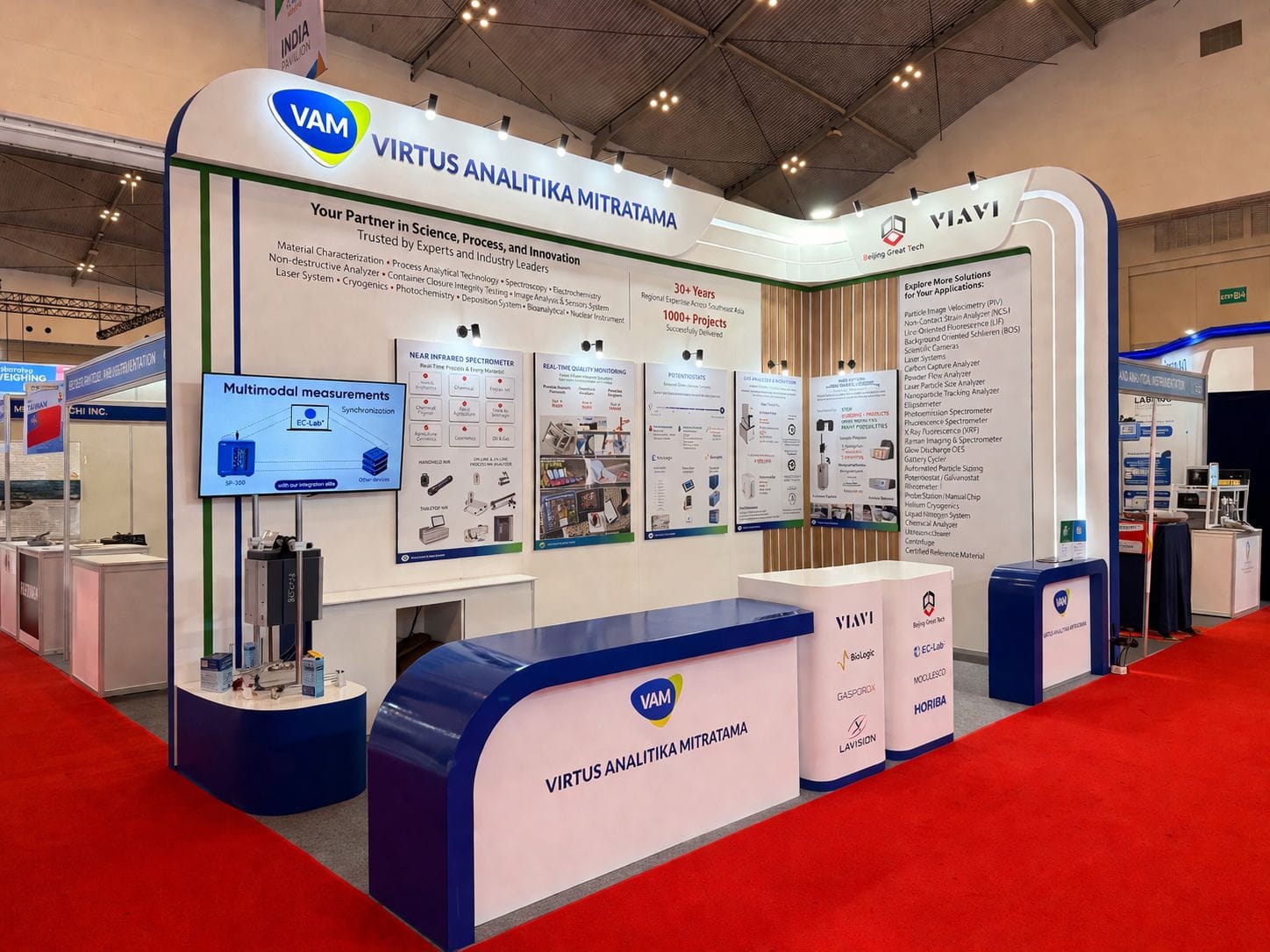 Booth Virtus - LAB INDO 2026 oleh Arta Exhibition